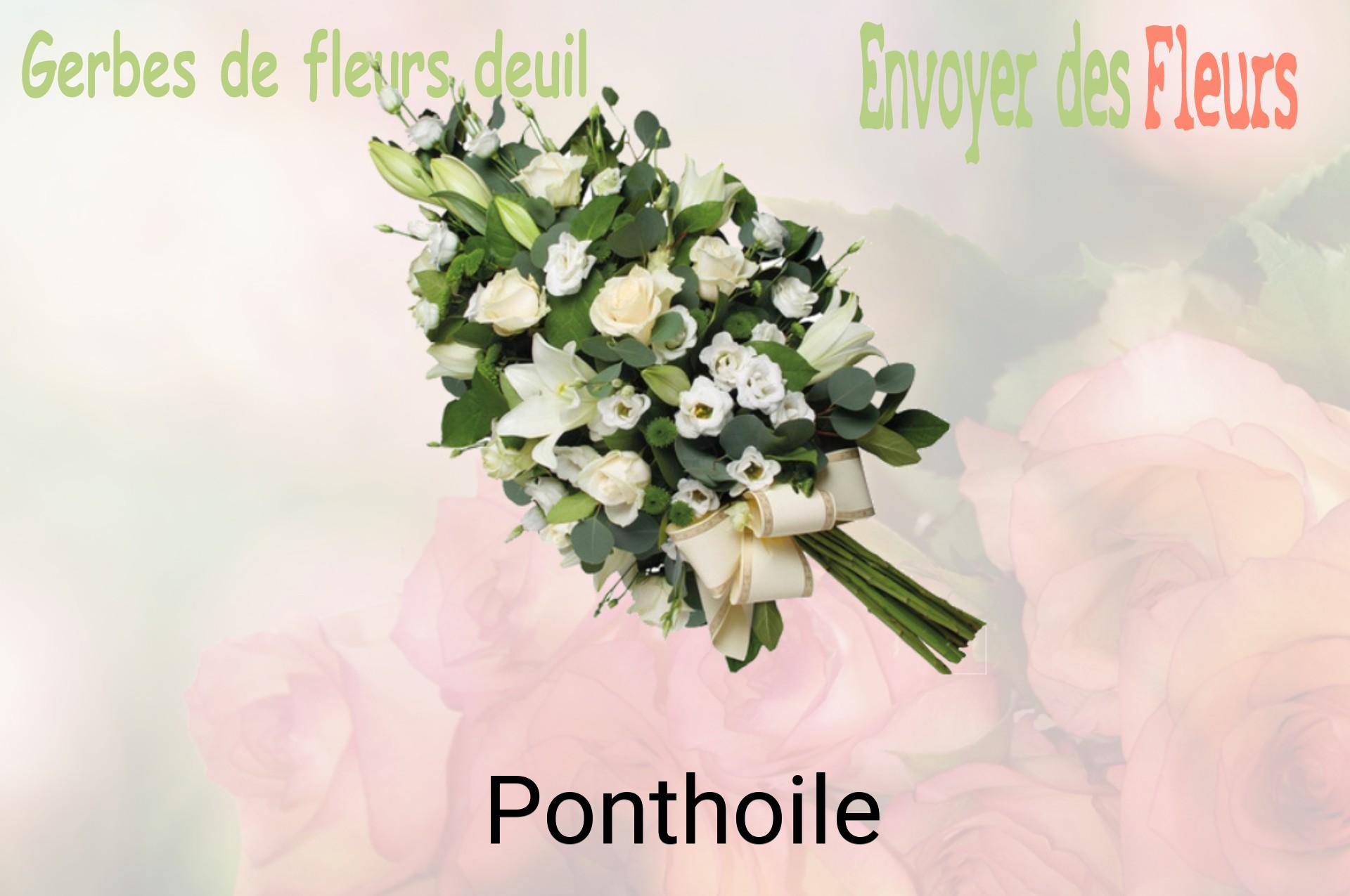 Gerbe de fleurs de deuil livrée à Ponthoile